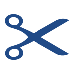 Openclipart Scissors Logo in Blue